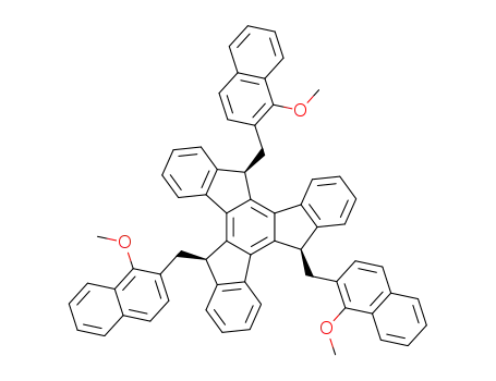 syn-5,10,15-tris(1-methoxynaphthalen-2-ylmethyl)-10,15-dihydro-5H-diindeno[1,2-a;1',2'-c]fluorene