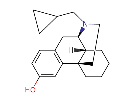 Molecular Structure of 4163-15-9 (17-(cyclopropylmethyl)morphinan-3-ol)
