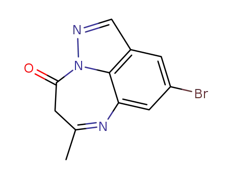 5H-9-bromo-6-methylpyrazolo[1,5,4-ef][1,5]benzodiazepin-4-one