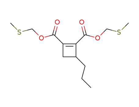 bis-(methylthio)methyl 3-n-propylcyclobut-1-en-1,2-dicarboxylate