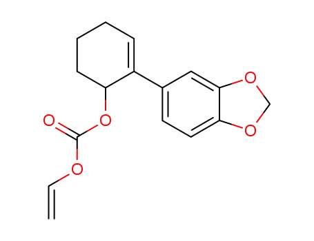 Molecular Structure of 335371-05-6 (Carbonic acid, 2-(1,3-benzodioxol-5-yl)-2-cyclohexen-1-yl ethenyl ester)
