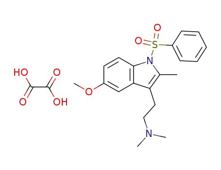 N,N-dimethyl-2-(1-benzenesulfonyl-5-methoxy-2-methyl-1H-indol-3-yl)ethylamine oxalate