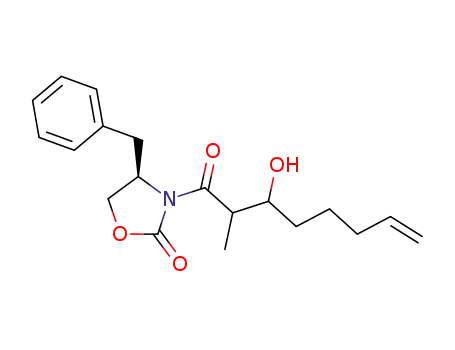 (R)-4-Benzyl-3-(3-hydroxy-2-methyl-oct-7-enoyl)-oxazolidin-2-one