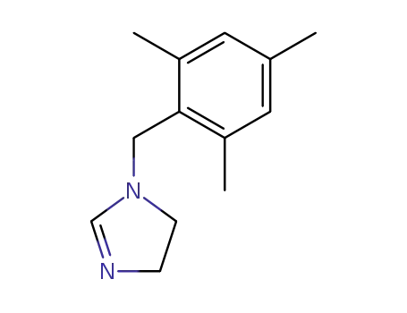 Molecular Structure of 587887-00-1 (1H-Imidazole, 4,5-dihydro-1-[(2,4,6-trimethylphenyl)methyl]-)