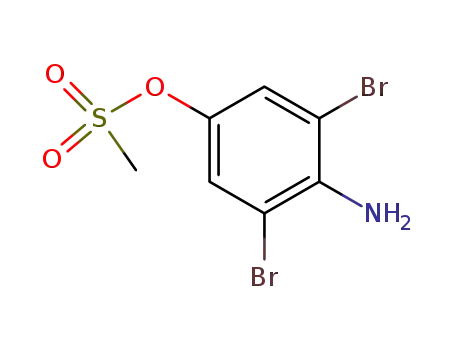 Molecular Structure of 556038-73-4 (Phenol, 4-amino-3,5-dibromo-, methanesulfonate (ester))