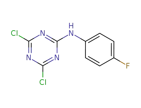 4,6-dichloro-N-(4-fluorophenyl)-1,3,5-triazin-2-amine