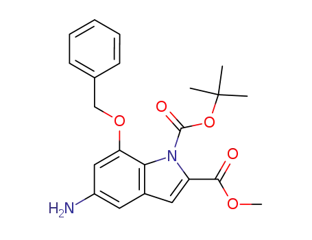 methyl 5-amino-7-(benzyloxy)-1-(tert-butoxycarbonyl)indole-2-carboxylate
