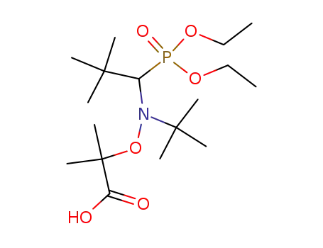 N-(2-methyl-2-propyl)-N-(1-diethylphosphono-2,2-dimethylpropyl)-O-(2-carboxyprop-2-yl)hydroxylamide