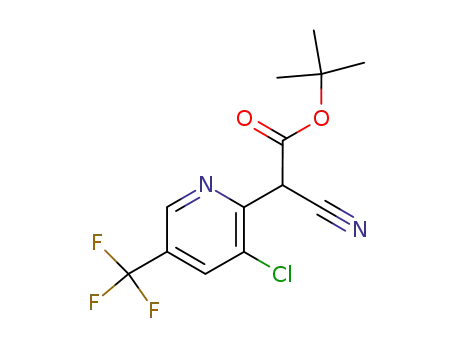 (3-chloro-5-trifluoromethyl-pyridin-2-yl)-cyano-acetic acid tert-butyl ester
