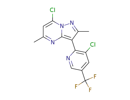 7-chloro-3-(3-chloro-5-trifluoromethyl-pyridin-2-yl)-2,5-dimethyl-pyrazolo[1,5-a]pyrimidine