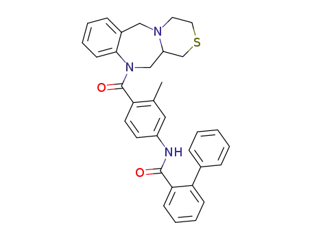 biphenyl-2-carboxylic acid [3-methyl-4-(3,4,11,11a-tetrahydro-1H,5H-2-thia-4a,10-diaza-dibenzo[a,d]cycloheptene-10-carbonyl)-phenyl]-amide