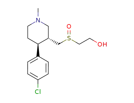 (+)-2-[[(3R,4S)-4-(4-chlorophenyl)-1-methylpiperidin-3-yl]methanesulfinyl]ethanol