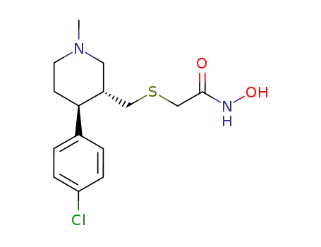 (+)-2-[[(3R,4S)-4-(4-chlorophenyl)-1-methylpiperidin-3-yl]methylsulfanyl]-N-hydroxyacetamide
