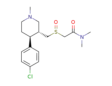 (+)-2-[[(3R,4S)-4-(4-chlorophenyl)-1-methylpiperidin-3-yl]methanesulfinyl]-N,N-dimethylacetamide