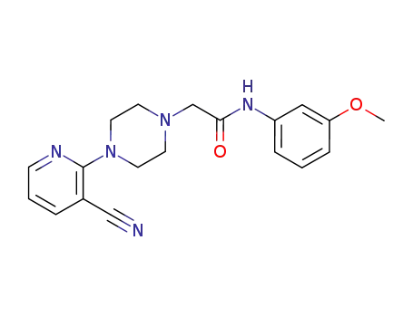 2-[4-(3-cyano-pyridin-2-yl)-piperazin-1-yl]-N-(3-methoxy-phenyl)-acetamide