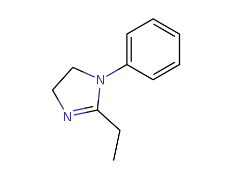 Molecular Structure of 13670-24-1 (1H-Imidazole, 2-ethyl-4,5-dihydro-1-phenyl-)