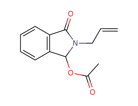 Molecular Structure of 861104-99-6 (1H-Isoindol-1-one, 3-(acetyloxy)-2,3-dihydro-2-(2-propenyl)-)