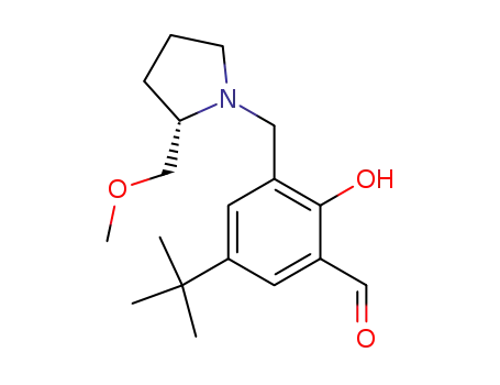 (S)-5-tert-butyl-2-hydroxy-3-(2-methoxymethyl-pyrrolidin-1-ylmethyl)-benzaldehyde