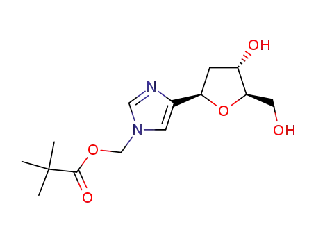 2,2-Dimethyl-propionic acid 4-((2R,4S,5R)-4-hydroxy-5-hydroxymethyl-tetrahydro-furan-2-yl)-imidazol-1-ylmethyl ester