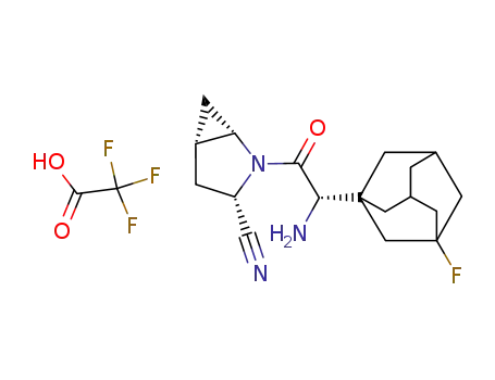 (S)-3-fluoroadamantylglycine-L-cis-4,5-methanoprolinenitrile TFA salt