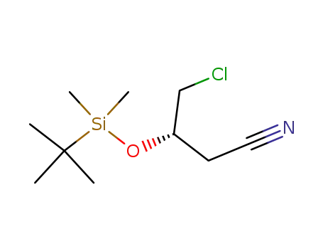 Butanenitrile, 4-chloro-3-[[(1,1-dimethylethyl)dimethylsilyl]oxy]-, (3S)-