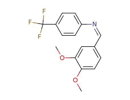 [1-(3,4-Dimethoxy-phenyl)-meth-(Z)-ylidene]-(4-trifluoromethyl-phenyl)-amine