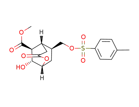 (1R,5S,6S,7R,9S)-7-Hydroxy-3-oxo-9-(toluene-4-sulfonyloxymethyl)-2-oxa-bicyclo[3.2.2]nonane-6-carboxylic acid methyl ester