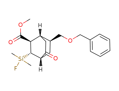 (1S,2R,3S,4S,7S)-7-Benzyloxymethyl-3-(fluoro-dimethyl-silanyl)-5-oxo-bicyclo[2.2.2]octane-2-carboxylic acid methyl ester