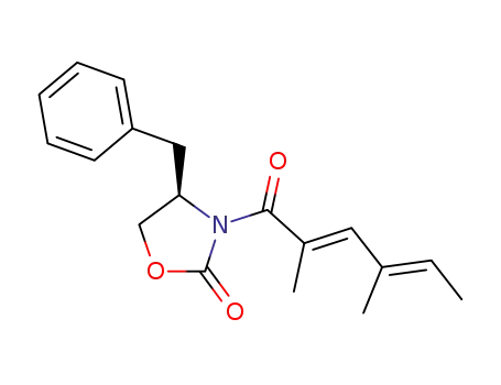 (R)-4-benzyl-3-[(2E,4E)-2,4-dimethylhexa-2,4-dienoyl]oxazolidin-2-one