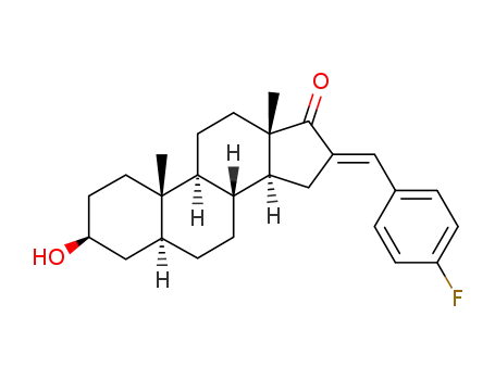 16-(4-fluoro-benzylidene)-5α-androstan-3β-ol-17-one