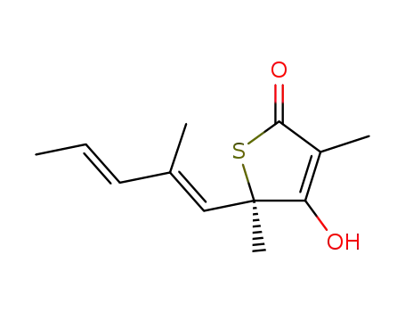 (R)-4-Hydroxy-3,5-dimethyl-5-((1E,3E)-2-methyl-penta-1,3-dienyl)-5H-thiophen-2-one
