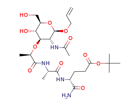2-N-acetyl-1-β-O-allyl-muramoyl-L-alanyl-D-isoglutamine tert-butyl ester
