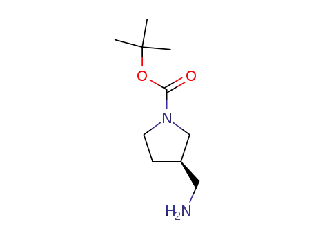 Molecular Structure of 199174-29-3 ((R)-N-Boc-3-(aminomethyl)pyrrolidine)