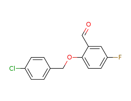 2-((4-chlorobenzyl)oxy)-5-fluorobenzaldehyde