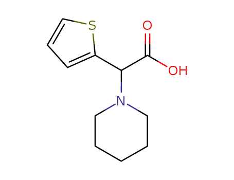 2-(piperidin-1-yl)-2-(thiophen-2-yl)acetic acid
