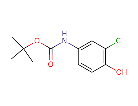Molecular Structure of 911297-03-5 (tert-butyl 3-chloro-4-hydroxyphenylcarbamate)