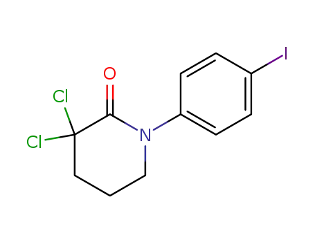Molecular Structure of 545445-10-1 (3,3-Dichloro-1-(4-iodophenyl)piperidin-2-one)