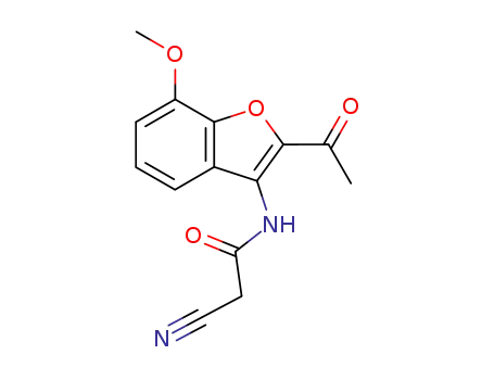 N-(2-acetyl-7-methoxy-benzofuran-3-yl)-2-cyano-acetamide
