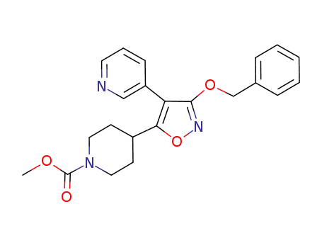 3-benzyloxy-4-(3-pyridyl)-5-(1-methoxycarbonyl-4-piperidinyl)isoxazole