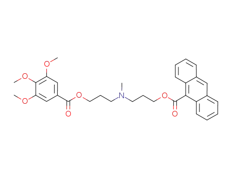 anthracene-9-carboxylic acid 3-{methyl-[3-(3,4,5-trimethoxy-benzoyloxy)-propyl]-amino}-propyl ester