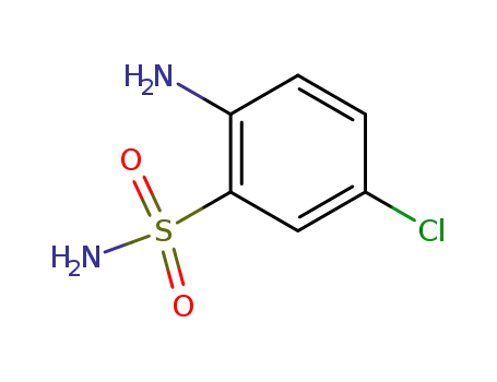 Molecular Structure of 5790-69-2 (2-Amino-5-chlorobenzenesulfonamide)