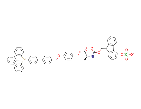 (S)-(4'-((4-((2-(((9H-fluoren-9-yl)methoxy)carbonylamino)propanoyloxy)methyl)phenoxy)methyl)biphenyl-4-yl)triphenylphosphonium perchlorate
