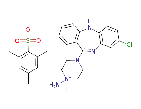 1-amino-4-(8-chloro-5H-dibenzo[b,e][1,4]diazepin-11-yl)-1-methylhexahydropyrazin-1-ium 2,4,6-trimethyl-1-benzenesulfonate