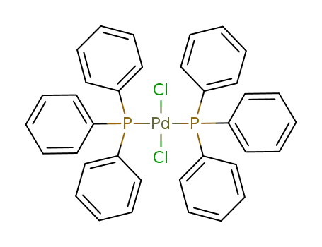 Molecular Structure of 13965-03-2 (Bis(triphenylphosphine)palladium(II) chloride)