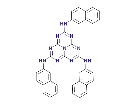 2,5,8-tris-(naphthalen-2-ylamino)-1,3,4,6,7,9,9b-heptaazaphenalene
