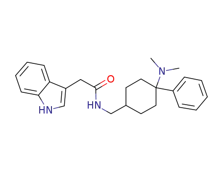 N-(4-dimethylamino-4-phenylcyclohexylmethyl)-2-(1H-indol-3-yl)acetamide