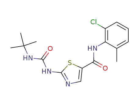 2-[[[(1,1-dimethylethyl)amino]carbonyl]amino]-N-(2-chloro-6-methylphenyl)-5-thiazolecarboxamide