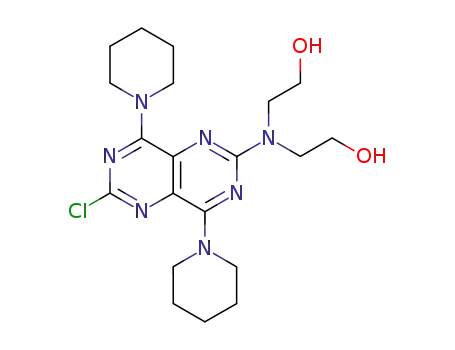 2,2'-(6-chloro-4,8-di-piperidin-1-yl-pyrimido[5,4-d]pyrimidin-2-ylazanediyl)-bis-ethanol