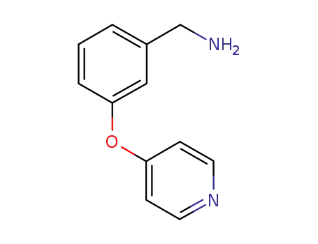 Molecular Structure of 685533-75-9 (Benzenemethanamine, 3-(4-pyridinyloxy)- (9CI))