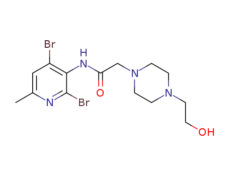 N-[2,4-dibromo-6-methylpyridin-3-yl]-2-[4-(2-hydroxyethyl)piperazin-1-yl]acetamide